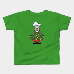 Chef Around The Christmas Tree Kids T-Shirt